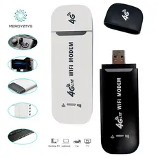 Roteador Portátil 4G Sem Fio WiFi 4G LTE USB Modem 150Mbps Adaptador De Rede Desbloqueado Para Placa De , Notebook