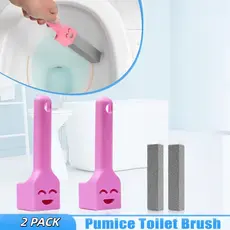 Pacote com 12 Pedras-Pomes para Limpeza de Sanitários, Cabo Extra Longo para Remover Manchas e Calcário em Vasos Sanitár