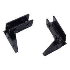1 Par Dobradiça Preto Pivotante Porta Vidro De Encaixe 4-8mm