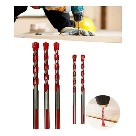 Kit 5 Broca Para Furar Porcelanato Multimaterial Diamantada