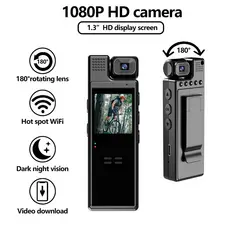 Tela HD de 4cm, lente pode girar câmera/câmera/pode ser conectada à gravação portátil wi-fi câmera DV externa recomendad