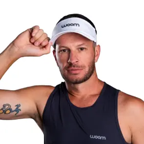 Viseira Woom Running Aero Fast Branco
