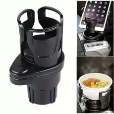 Porta-copos Duplo  360 Graus Para Carro Com Suporte