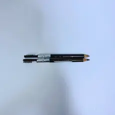 Lápis de sobrancelha clássico de madeira de ponta dupla Natural de longa duração fácil de colorir com pincel de sobrance