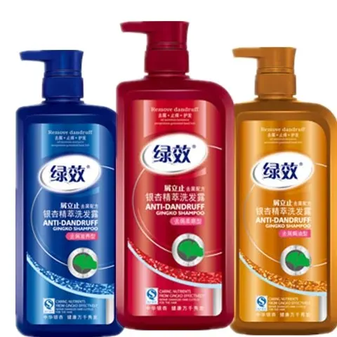 Efeito verde shampoo Ginkgo caspa suporte anti-caspa anti-coceira fragrância cantonês famoso Chen shampoo fragrância Flo