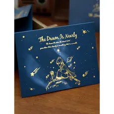 Príncipe rosa dourado parabéns Envelope papelaria cartão de presente de aniversário sentimento de alta qualidade