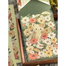 Este romântico dourado Envelope carta conjunto de papel ins fresco Retro nicho buquê manuscrito confissão carta de amor 