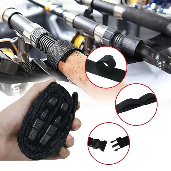 Suporte para vara de pesca no telhado, caixa para de pesca, suporte de isca, equipamento de gravata Inter