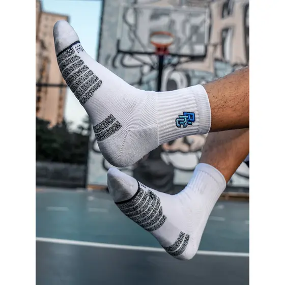 Breakice meias de basquete masculinas, meias esportivas com fundo de toalha, meias práticas de Elite, verão, meias branc