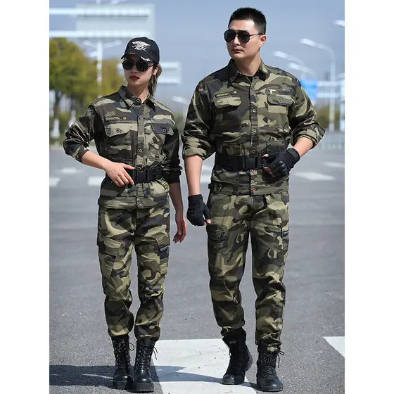Camuflagem terno masculino primavera outono ao ar livre puro algodão genuíno novo estilo seguro de trabalho respirável f