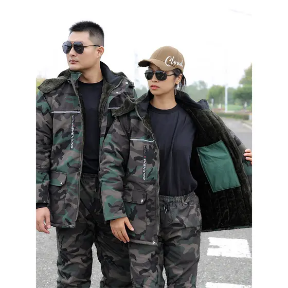 Novo estilo casaco militar masculino inverno roupas à prova de frio engrossado quente trabalho ao ar livre roupas de pro