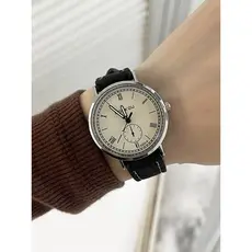 2025 novo estilo relógio feminino nicho Retro simples júnior estudantes do ensino médio exame dedicado mudo no tempo rel
