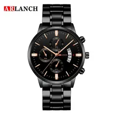 Lazer esportes relógio masculino multifuncional à prova dwaterproof água calendário quartzo lazer esporte relógio mascul