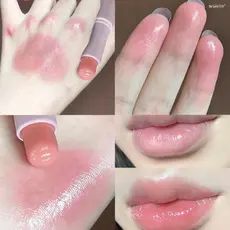 Branco cozido hidratante menina ~ doce desejo mudança de cor bálsamo labial batom bálsamo copo antiaderente não-desbotam