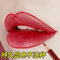 Delineador labial à prova d'água, de longa duração, não desbota, copo antiaderente, Natural, rechonchudo, fácil de color