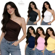 Body Mula Manca Suplex Plissado Feminino Ajuste Perfeito Moda Tendência Drapeado Blogueira Elegante Envio Imediato Rapid