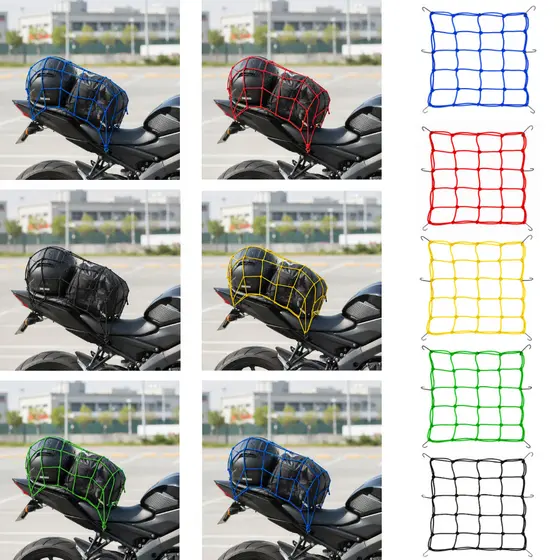 Elástico para Prender Capacete na Moto Elástica Aranha Redinha Rede Reforçada para Bagageiro
