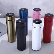 Garrafa térmica 500ML Sensor Display LED Touch Marcador de Temperatura E Filtro Chá Estilo Moderno e Isolamento Superior