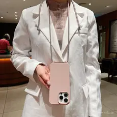 Luxury Case Cover With Velvety Lanyard For IPhone Premium