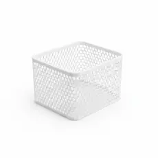 Cesto Organizador Colmeia Pequeno Branco Multiuso Banheiro