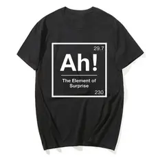 Projeto Hail Mary AH Camiseta Para Homens Mulheres Elemento De Surpresa Camisetas Química Piada Unissex De Alta Qualidad