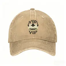Chapéu De Pai Bronzeado Lavado Retrô Com Avatar The Last Airbender " Yip " Appa Graphic Casual Fan Cap Print