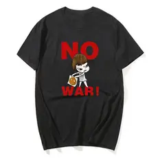 Camiseta Yoshitomo Nara No War , Gráfica De Arte Anti-Guerra Com Sinal De Paz Unissex De Algodão Japonesa