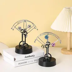 Instrumento de balanço magnético elétrico criativo, pêndulo do caos, bola colorida do corpo Celestial, movimento perpétu