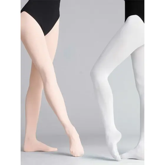 Meias de dança meias femininas prática carne rosa meia-calça arte teste meias Ballet meias crianças dedicada Base dança