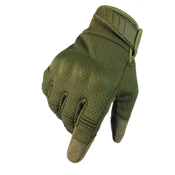 Luvas de combate verde do exército OD cor dedo cheio forro macio luvas táticas esportes ao ar livre ciclismo luvas de pr