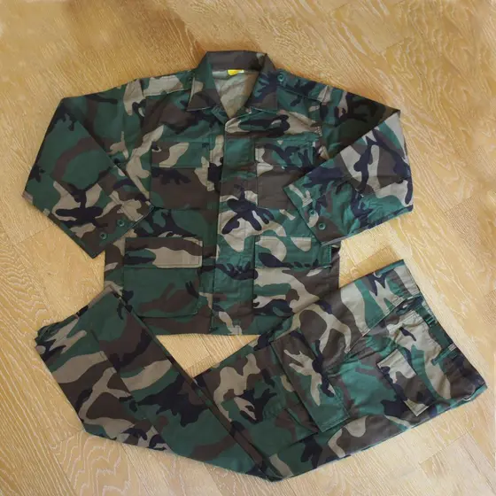 Tactical Tom M81 WOODLAND Quatro Série BDU Seal Old School Bay War Suit Calças de manga comprida
