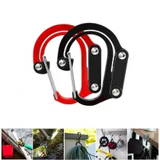 D Tipo Mosquetão Americano Multifuncional Gancho Camping Caminhadas Ciclismo Casa Diário Mosquetão De Pesca De Carro