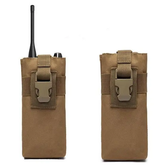 Ao ar livre tático Walkie-talkie talkie capa MOLLE cintura saco bolsa pendurado acessório saco acessório saco garrafa de