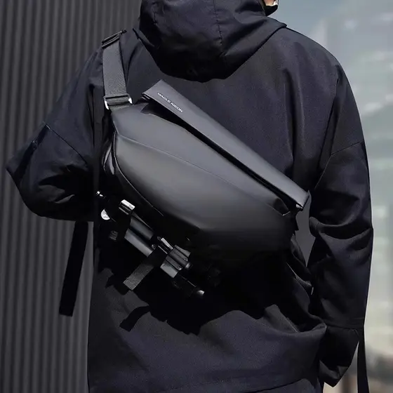 Bolsa mensageiro masculina, bolsa de peito, bolsa mensageiro masculina, bolsa de ciclismo, motocicleta, esportes, menino