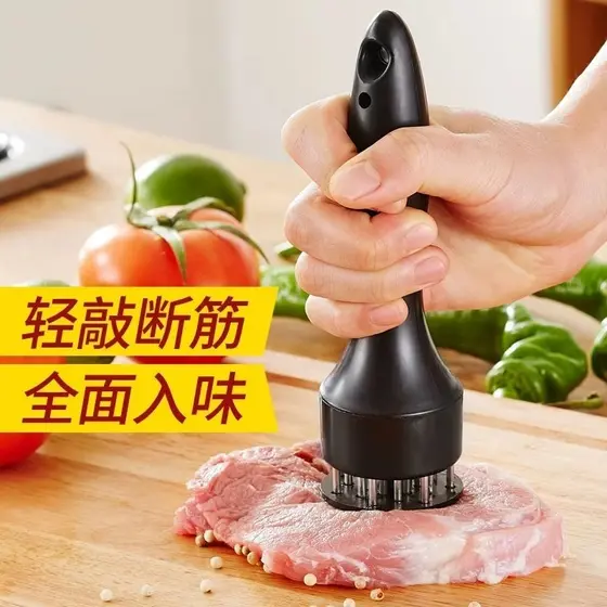Agulha de carne de aço inoxidável Carne marinada Agulha de aço Agulha de cozinha Asas de frango Carne refogada Escape Pr