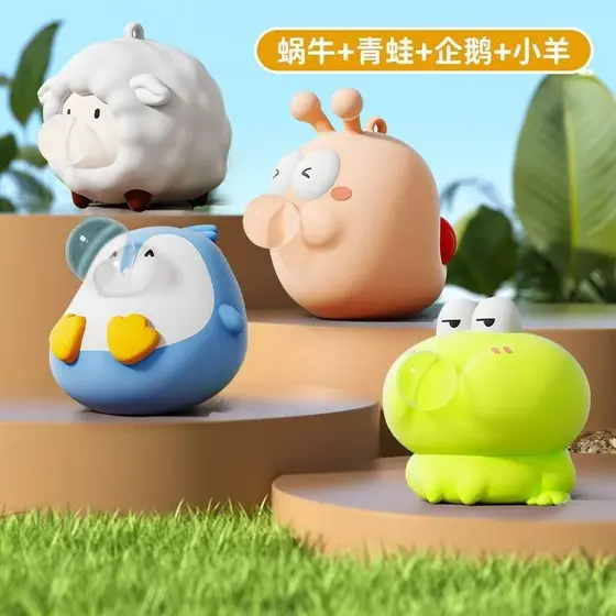 Estoque pronto venda quente novo estilo brinquedo de descompressão Kapibara cordeiro pinguim caracol sapo cuspe bolha pi