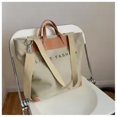 2026 novo estilo portátil grande saco de lona grande capacidade feminino estilo coreano Retro sacola saco de viagem