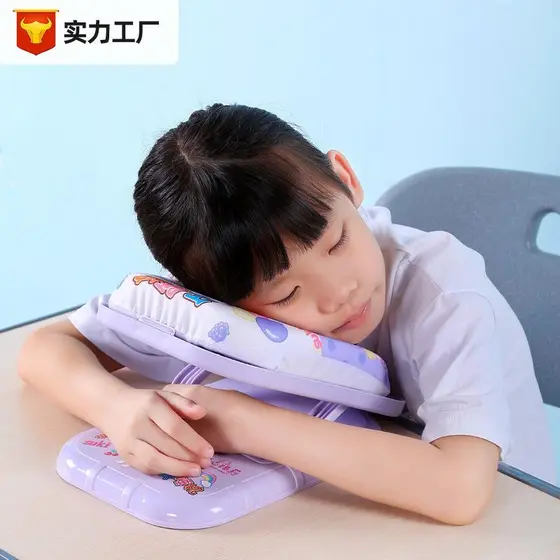 Travesseiro de cochilo para crianças, travesseiro de dormir deitado, sala de aula, estudantes do ensino fundamental, fer