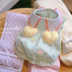 Gato de estimação cão bonito Macaron abóbora saia primavera verão Outing roupas estilo fino Anti-fiapos maltês
