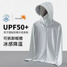 UPF50 + Anti-ultravioleta novo estilo de seda gelo resfriamento protetor solar roupas 2025 esportes ao ar livre estilo f