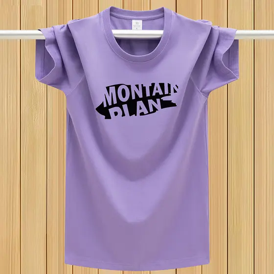 Camiseta de verão masculina de manga curta em torno do pescoço camisa de fundo 2025 novo estilo americano Casual Street