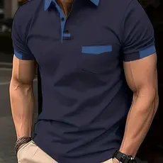 Camisa polo de bolso combinando com cores masculinas de verão camisa polo esportiva masculina americana solta moda na mo