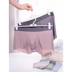 SINMIRE Modal Roupa Interior Masculina Seda Gelo Sem Costura Verão Estilo Fino Nu Confortável Respirável Boxer Shorts Ca