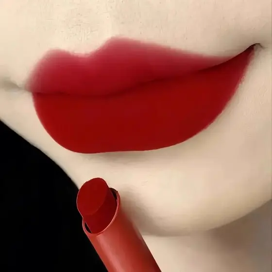 正 Batom Vermelho Chinês Vermelho Branco Retro Filha Lábio Vermelho Fosco Batom Lip Glaze Diário Commuter Maquiagem Produ