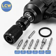 Adaptador De Soquete Para Chave de Impacto de 1/2 Em Bits ¼ Pr