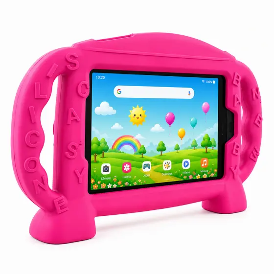 Capa Tablet Infantil 7 Polegadas Silicone Flexível Anti Impacto para Samsung Multilaser Positivo