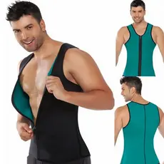 Cinta Termica Queima Gordura Camiseta Ziper Camisa Masculina Modelador Corpo Musculo