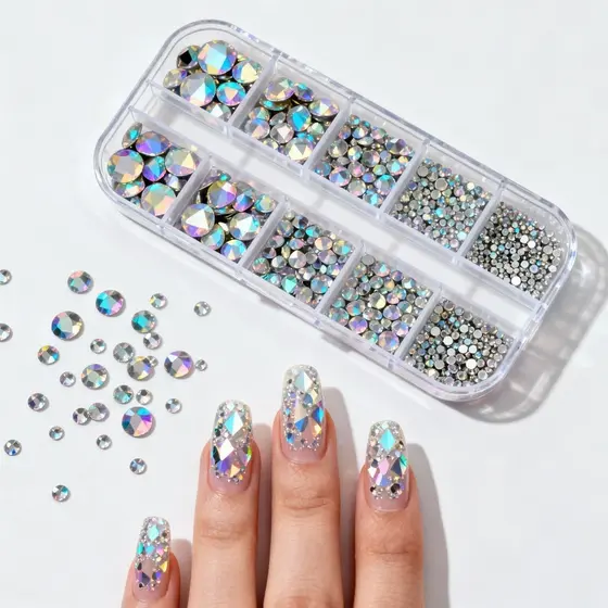 Pedrarias preciosas para decoração de unhas nail artes em pedrinhas FURTA COR.