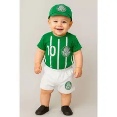 Uniforme Do  Palmeiras Body, Short,  Boné Time Mesversário