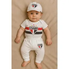 Uniforme Do São Paulo  Body, Calça , Boné, Mijão Mesversario
